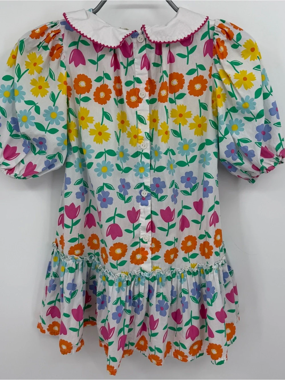 Little Bird by Jools Oliver Floral Puff-Sleeve Dress with Peter Pan Collar 5-6yr